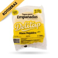 Cantidad por paquete: 1 docena – 500 gr. Tamaño discos: 13.5 cm. Masa hojaldre