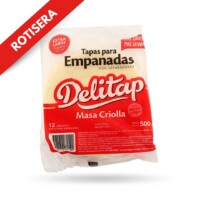 Cantidad por paquete: 1 docena – 500 gr. Tamaño discos: 13.5 cm. Masa: criolla