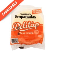 Cantidad por paquete: 1 docena – 400 gr Tamaño discos: 12 cm. Masa: criolla (horno o freir)